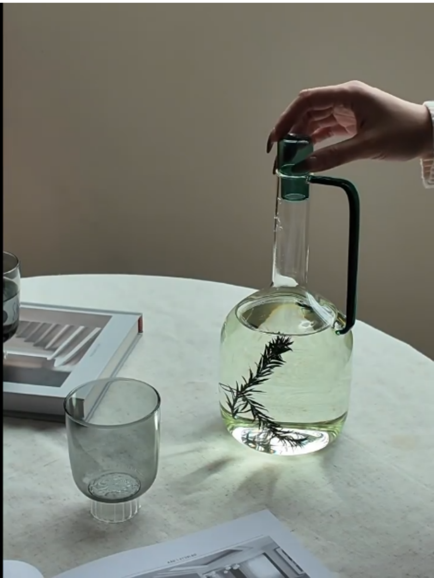 Glass Container Set - Nordic Colored Heat-Resistant Glass Cool Kettle