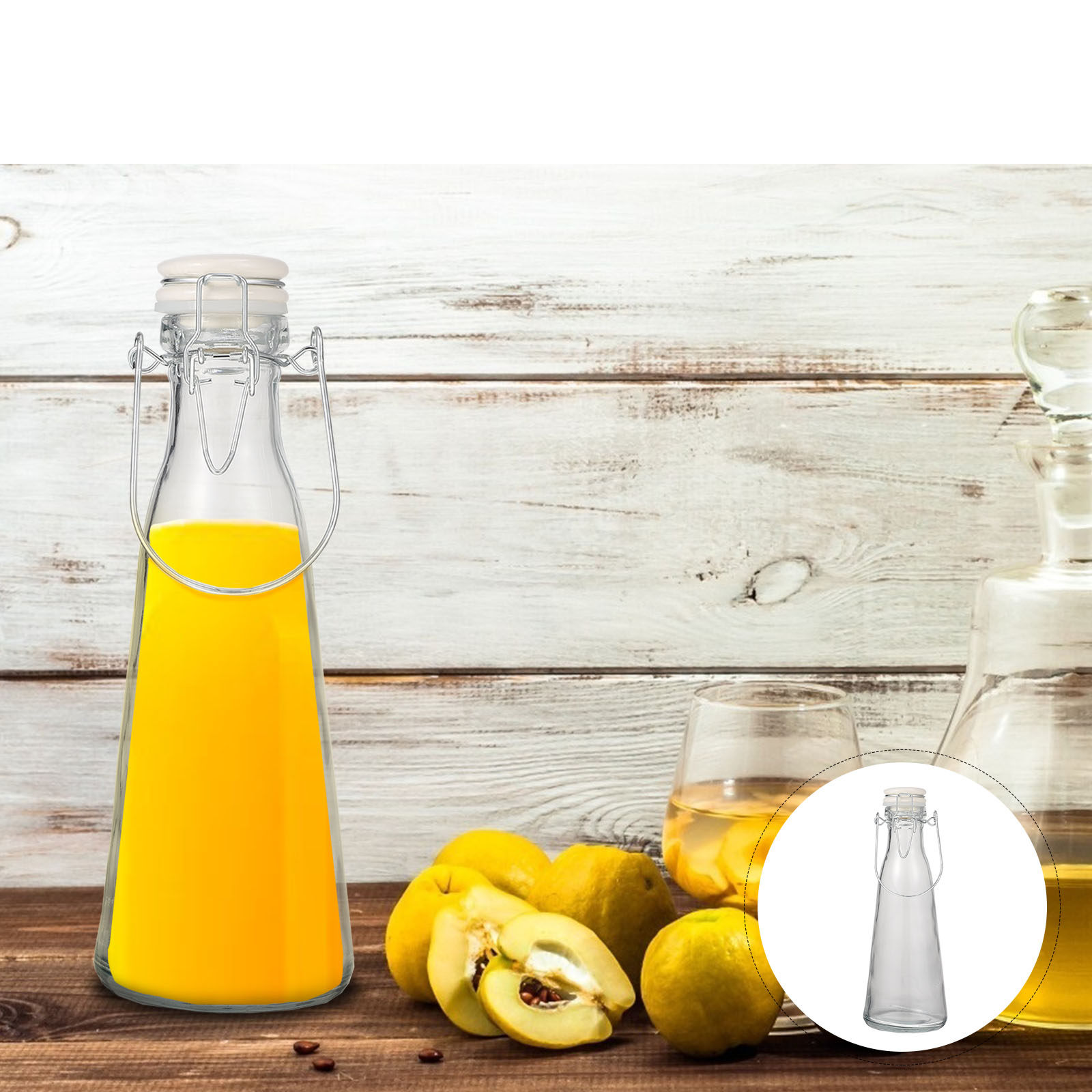 2Pcs High Strength Transparent - Glass Container Set 评论和价格