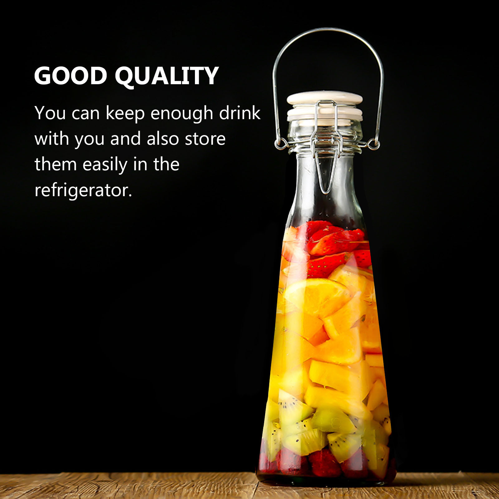 2Pcs High Strength Transparent - Glass Container Set 评论和价格