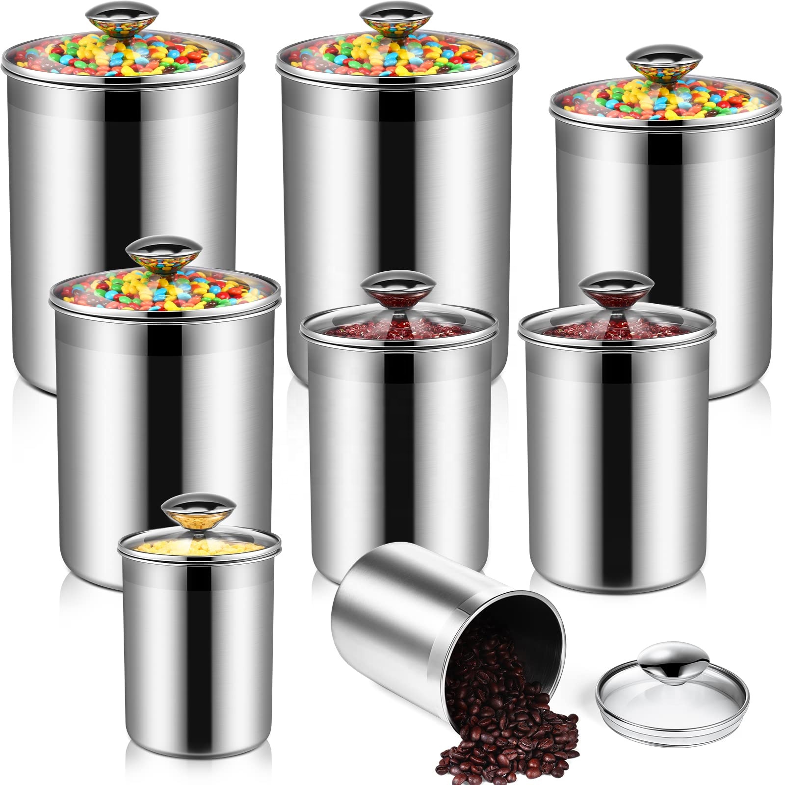 Food Storage Containers Tea Co - Glass Container Set 评论和价格
